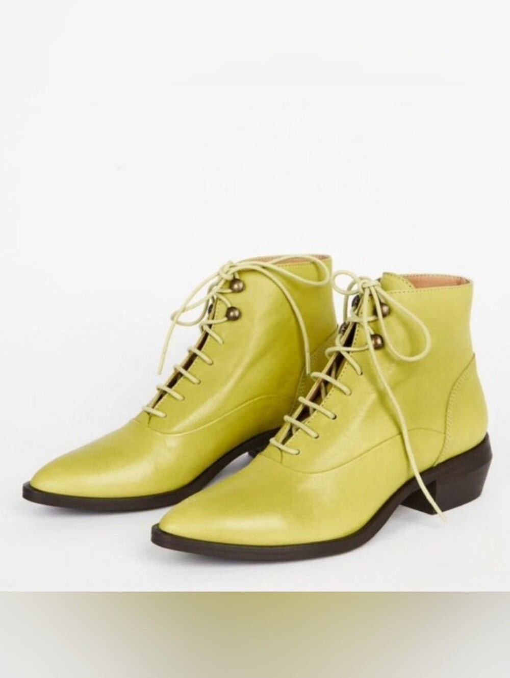 ISO Intentionally Blank West Lace Up Boot Boots Shoes Olive Green 38 39
